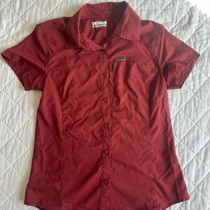 Columbia Red/Rust Hiking Shirt